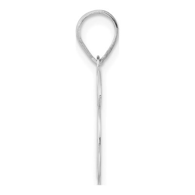14K White Gold Number 36 Pendant – view 2