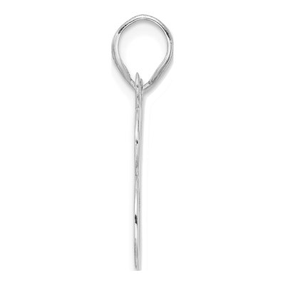 14K White Gold Number 38 Pendant – view 2