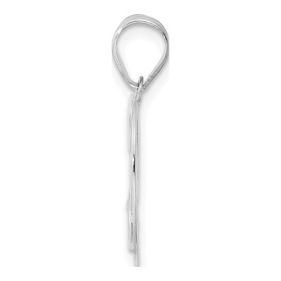 14K White Gold Number 39 Pendant – view 2