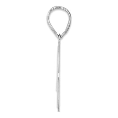 14K White Gold Number 40 Pendant – view 2