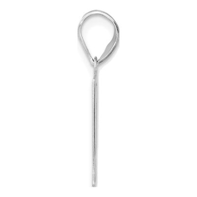 14K White Gold Number 41 Pendant – view 2
