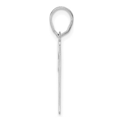 14K White Gold Number 51 Pendant – view 2