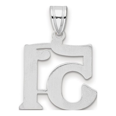 14K White Gold Number 51 Pendant – view 3