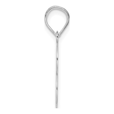 14K White Gold Number 53 Pendant – view 2