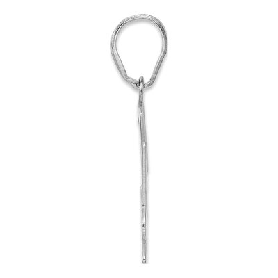 14K White Gold Number 54 Pendant – view 2