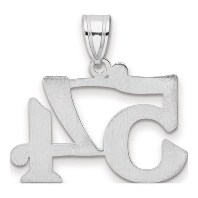 14K White Gold Number 54 Pendant – view 3