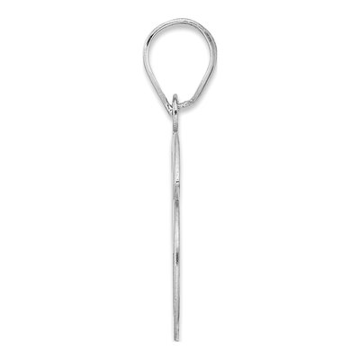 14K White Gold Number 56 Pendant – view 2