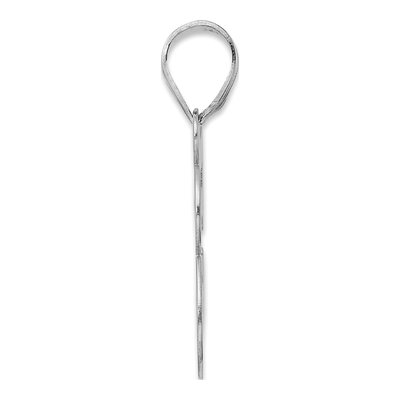 14K White Gold Number 58 Pendant – view 2