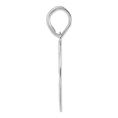 14K White Gold Number 59 Pendant – view 2