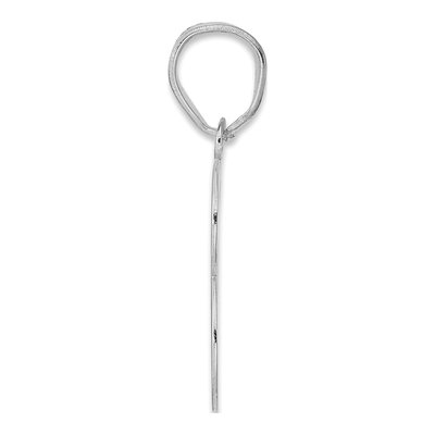 14K White Gold Number 63 Pendant – view 2