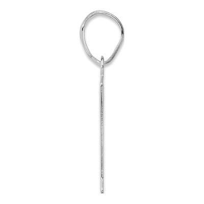 14K White Gold Number 71 Pendant – view 2