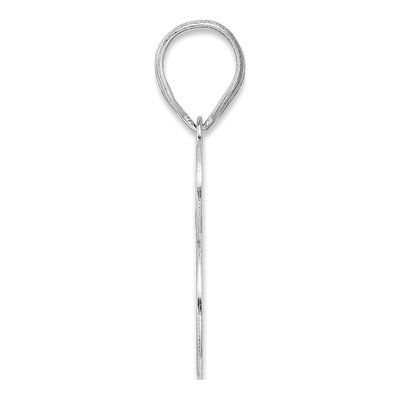 14K White Gold Number 73 Pendant – view 2