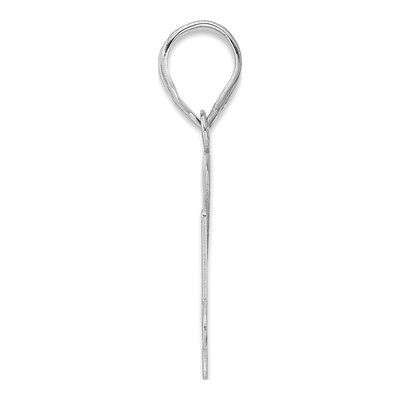 14K White Gold Number 74 Pendant – view 2
