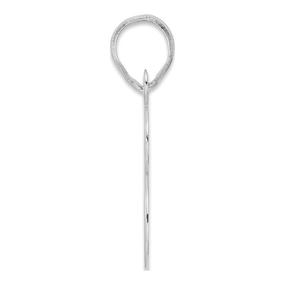 14K White Gold Number 78 Pendant – view 2