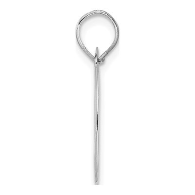 14K White Gold Number 80 Pendant – view 2