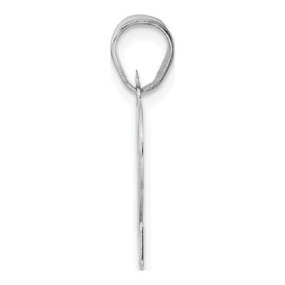 14K White Gold Number 82 Pendant – view 2