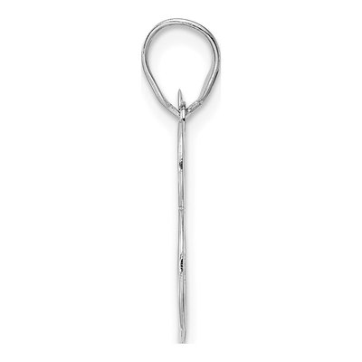 14K White Gold Number 83 Pendant – view 2