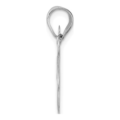 14K White Gold Number 85 Pendant – view 2