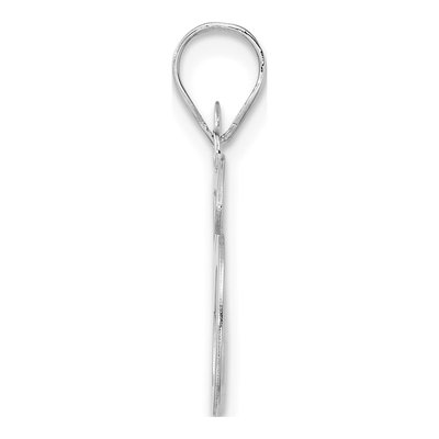 14K White Gold Number 86 Pendant – view 2