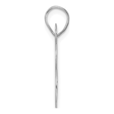 14K White Gold Number 88 Pendant – view 2