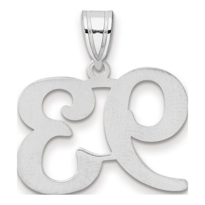 14K White Gold Number 93 Pendant – view 3