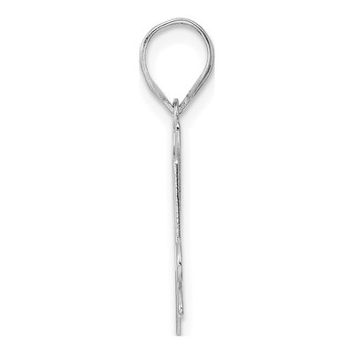14K White Gold Number 94 Pendant – view 2