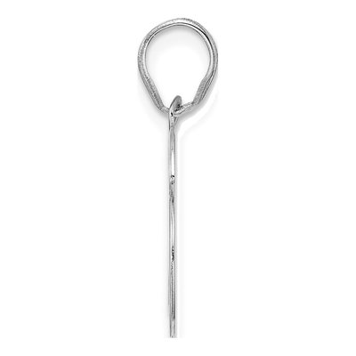 14K White Gold Number 96 Pendant – view 2