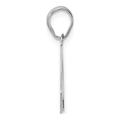 14K White Gold Number 97 Pendant – view 2