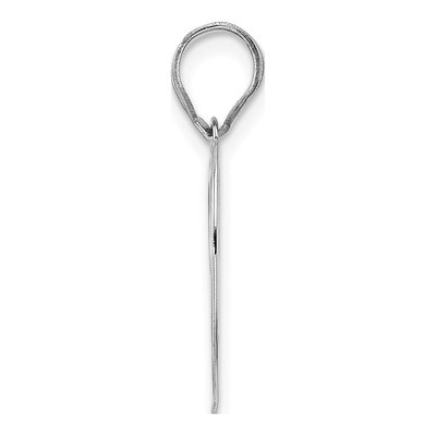 14K White Gold Number 99 Pendant – view 2