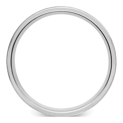 14K White Gold 6mm Comfort-Fit Wedding Band – view 2