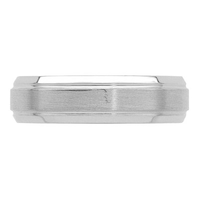 14K White Gold 6mm Comfort-Fit Wedding Band – view 4