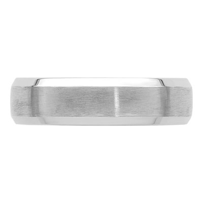 14K White Gold 6mm Comfort-Fit Wedding Band – view 4