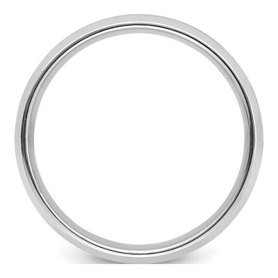14K White Gold 6mm Comfort-Fit Wedding Band – view 2