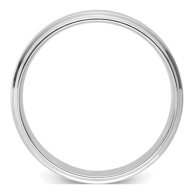 14K White Gold 6mm Comfort-Fit Wedding Band – view 2
