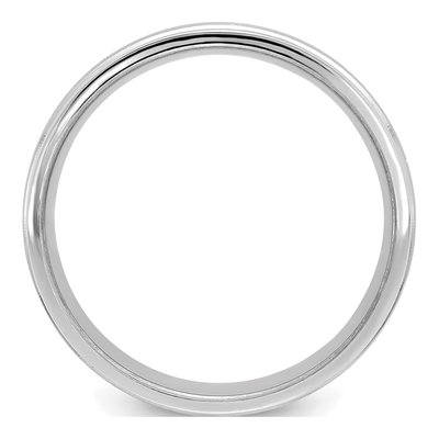 14K White Gold 6mm Comfort-Fit Wedding Band – view 2