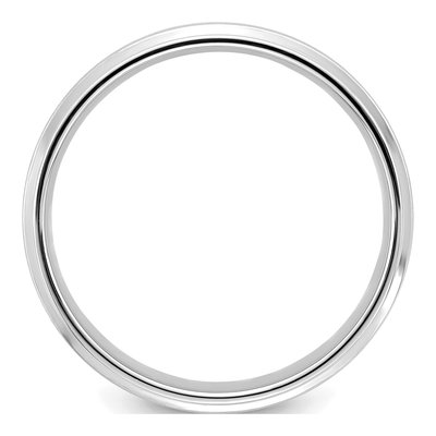 14K White Gold 6mm Comfort-Fit Wedding Band – view 2