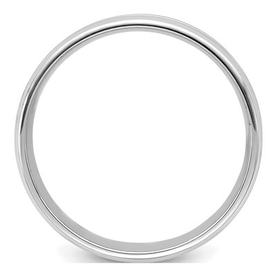 14K White Gold 6mm Comfort-Fit Wedding Band – view 2