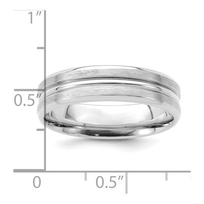 14K White Gold 6mm Comfort-Fit Wedding Band – view 3