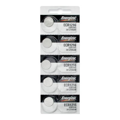 Type 1216 Lithium Watch Batteries, Pkg of 5