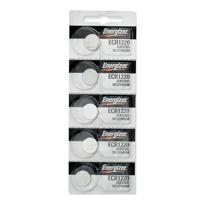 Type 1220 Energizer Lithium Batteries, Pkg/5