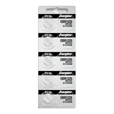 Package of 5 Type 1225 Watch Batteries