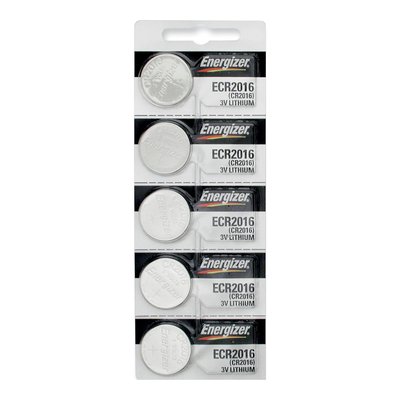 Type 2016 Lithium Watch Batteries, Pkg of 5