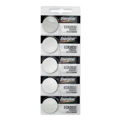 Energizer 2032 Lithium Watch Batteries, Pkg of 5