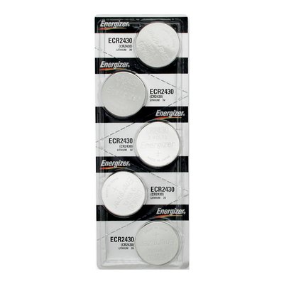 Energizer Type 2430 Lithium Batteries, Pkg of 5