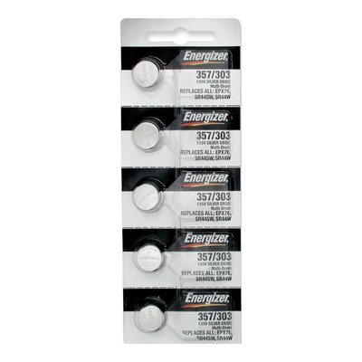 Energizer 303/357 Watch Batteries - Pkg of 5