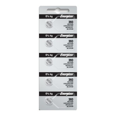 Energizer 309/393 Watch Batteries Pack of 5