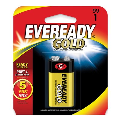 9V Eveready Gold Alkaline Battery