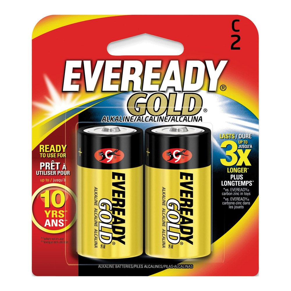 Eveready Gold C Alkaline Batteries 2-Pack