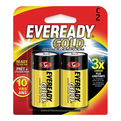 Eveready Gold C Alkaline Batteries 2-Pack