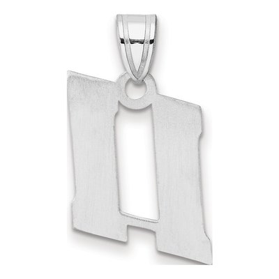14K White Gold Number 11 Pendant – view 3